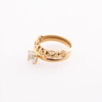Alliance Two Lines Yellow Gold Wedding Ring