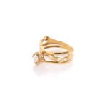 Alliance Chaîne Élégance Yellow Gold Wedding Ring