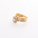 Alliance Rolex Royal Zircon Yellow Gold Wedding Ring