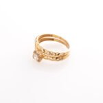 Alliance Two Lines Élégance Yellow Gold Wedding Ring