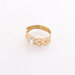 Alliance Paperclip Luxe Yellow Gold Wedding Ring