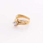 Alliance Solitaire Luxe Yellow Gold Ring