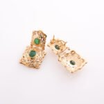 Luxe Émeraude Drop Earrings - Image 2