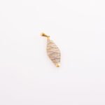 Luxe Openwork Marquise Pendant in Yellow Gold