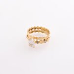 Alliance Nid d’Abeille Prestige 18k Gold Wedding Ring